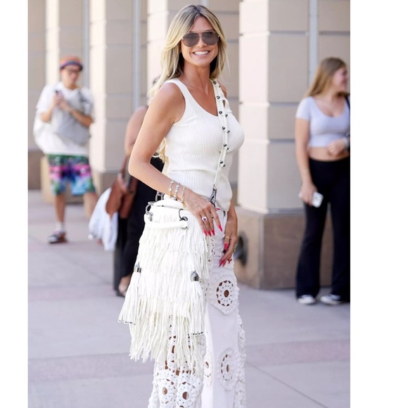 Fringe Faux Leather Crossbody Bag - Picture 2 of 13